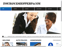 Tablet Screenshot of insuranceshopperpa.com